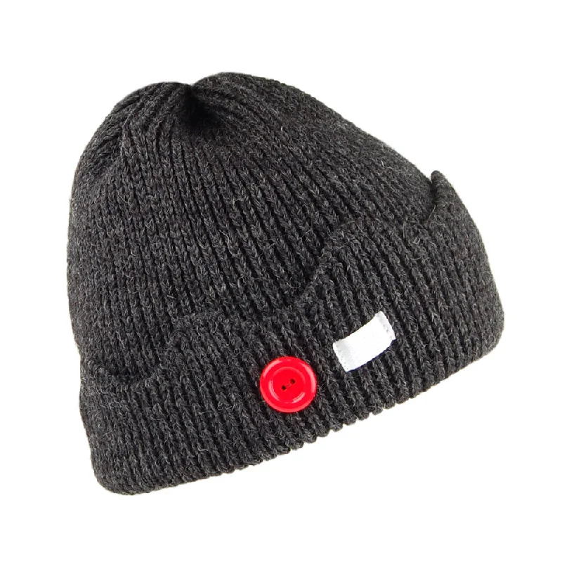 Trucker mesh cap for ventilated cool wear -Highland 2000 Whoopee Crown Beanie Hat - Charcoal