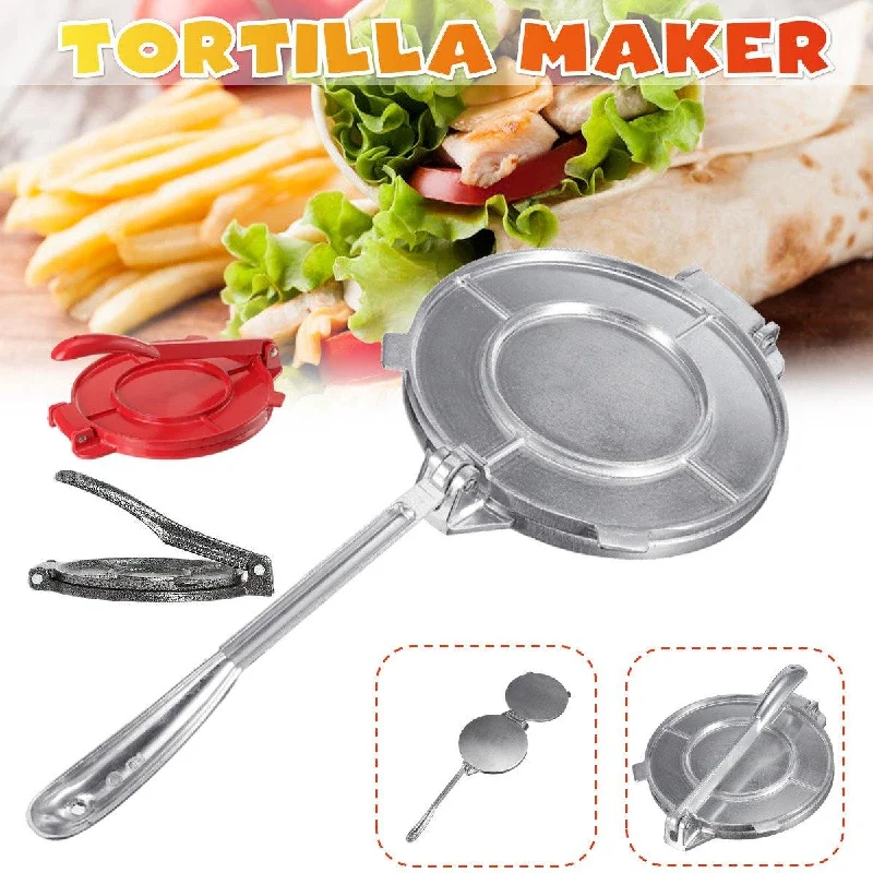 Mini Dresses for Valentine's Day -6/8 Inch Tortilla Maker Press Pan Heavy Restaurant Commercial Aluminium Tortilla Pie Maker Press Tool