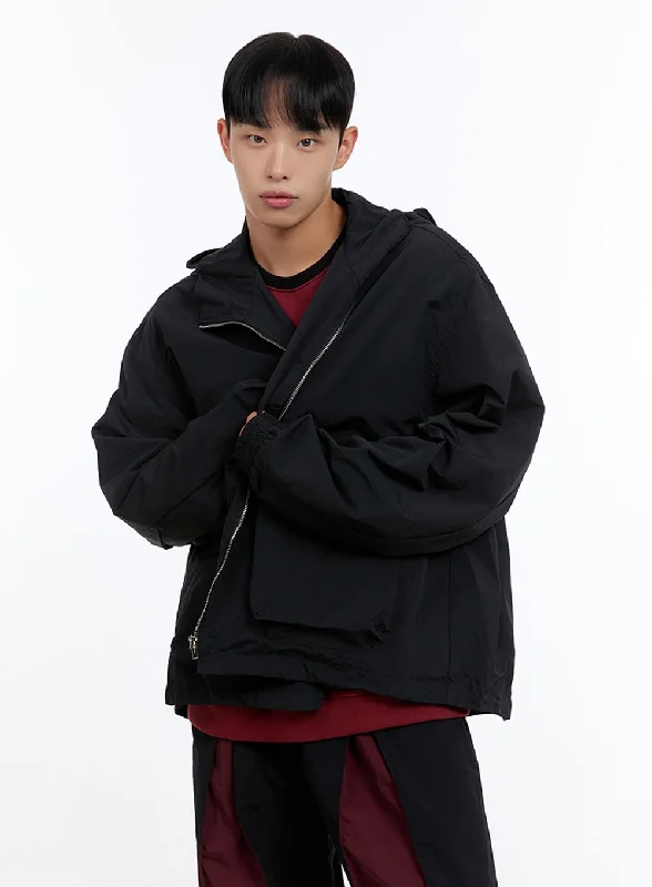 Christmas Jackets for Holiday -Men's Urban Chic Oversized Wind Jacket IS413