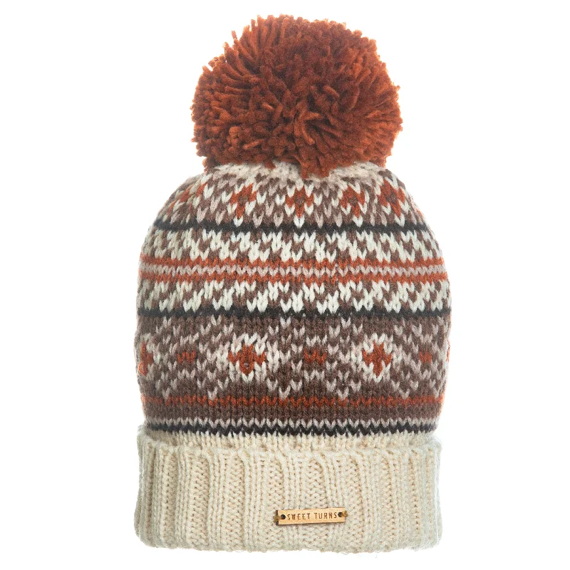 Minimalist mesh cap for airy lightweight feel -Kat Beanie in Rust