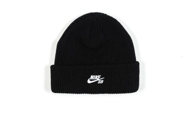 Lightweight sports cap with UV protection -Nike Terra Beanie 'Black'