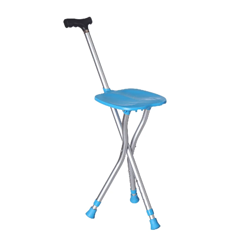 White Mini Dresses for Pure Elegance -Portable Folding Cane Chair Aluminium Tripod Hiking Walking Stick with Seat Ultralight Chair Load-Bearing 200Kg