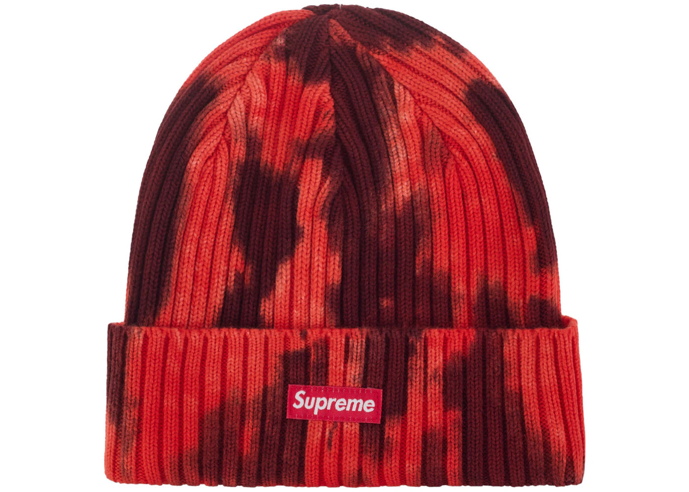 Adjustable strap cap for custom size comfort -Supreme Overdyed Beanie (SS24) Splatter Red