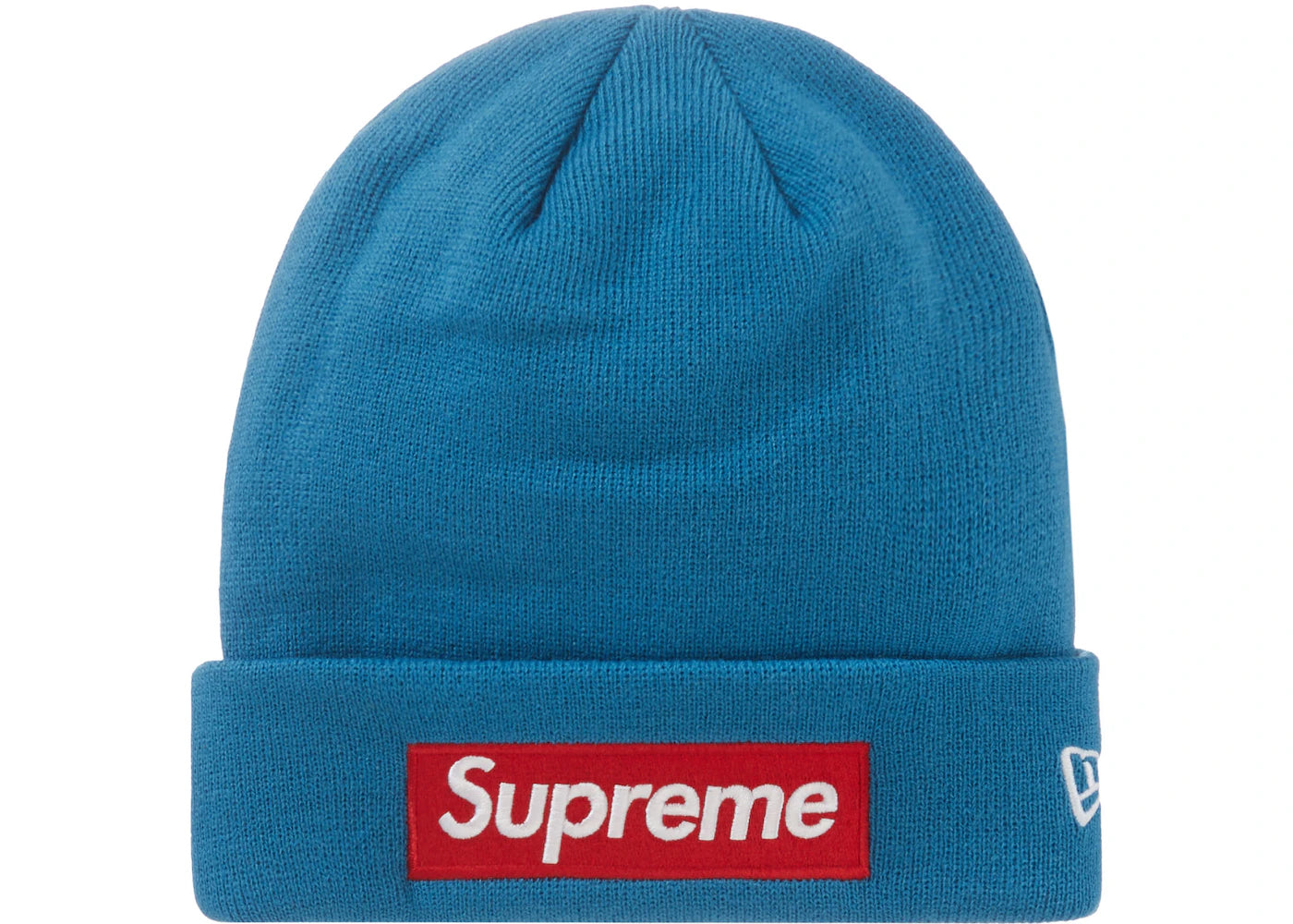 Fitted cap for snug personalized fit -Supreme New Era Box Logo Beanie (FW22) Blue