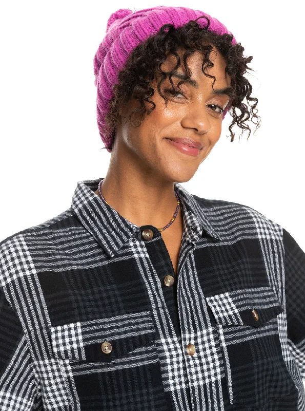 Bright cap for fun festival outfits -Cozy Sundown Beanie - Vivid Viola