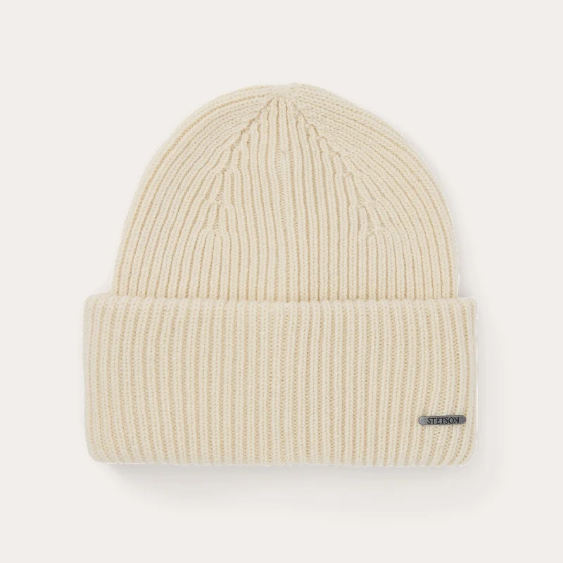 Team logo cap for loyal fan support -Merino Wool Beanie