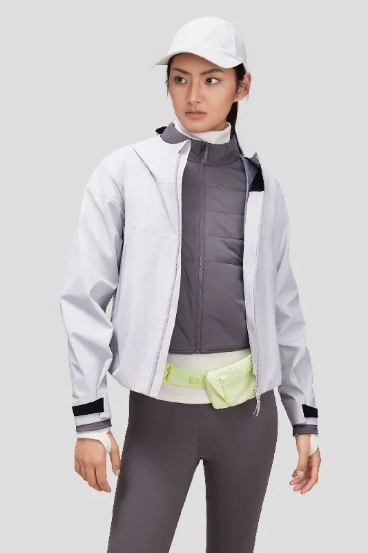 Weekend Jackets for Leisure -Women's Short 3-in-1 Windbreaker Jacket