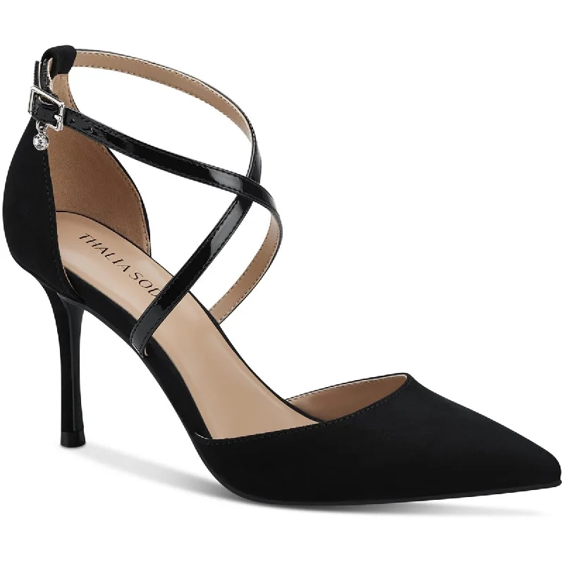 Ladies shoes with adjustable straps fit perfectly -Thalia Sodi Womens Valencia Criss-Cross Front Ankle Strap Pumps