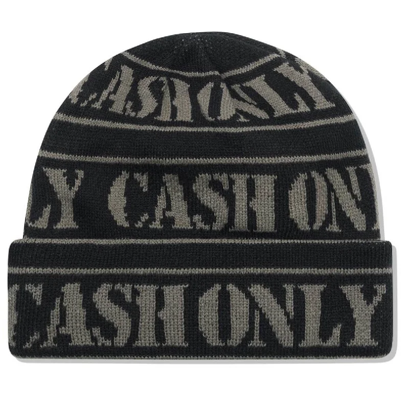 Soft cotton cap for all-day wear ease -Cash Only - Trespass Beanie Black