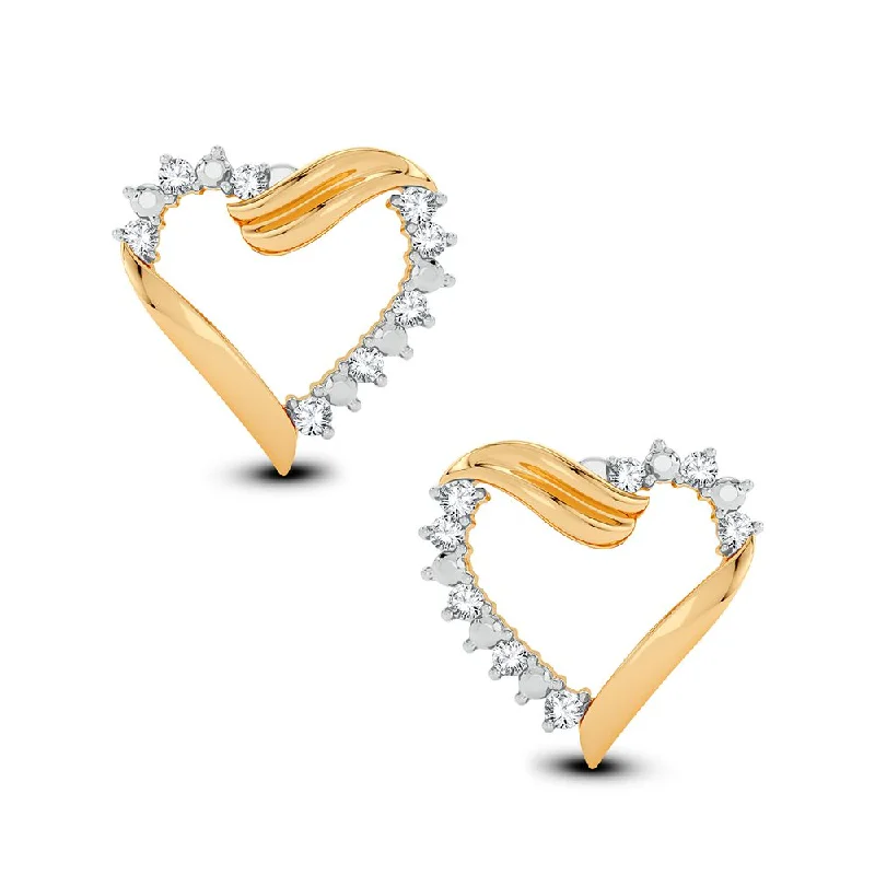 Hoop earrings with removable pendants for a versatile and customizable accessory-10K 0.09CT Diamond Earring