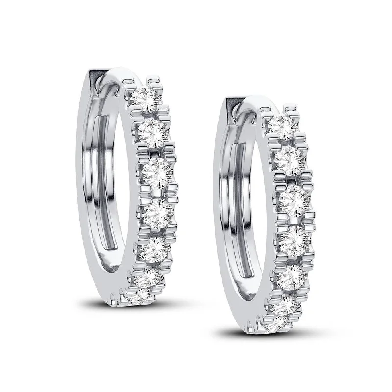 Best hoop earrings with tribal designs for a cultural and exotic aesthetic-10K 0.25CT Diamond Earring