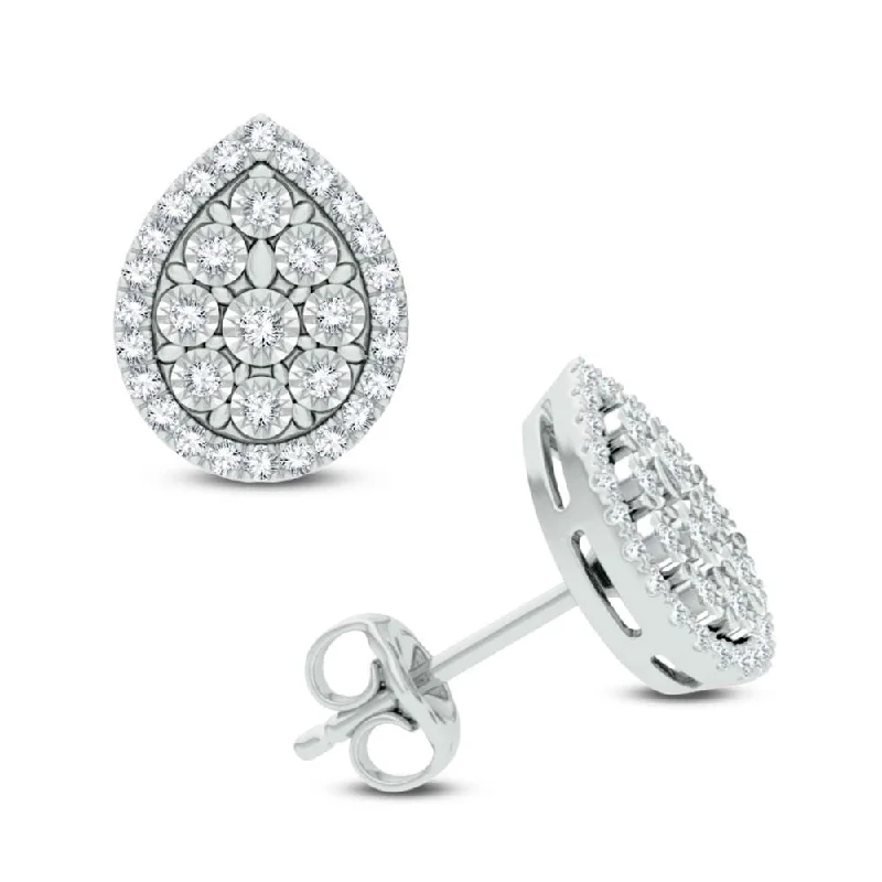 Best hoop earrings with matching bracelets for a coordinated jewelry set-10K 0.40ct Diamond Earring