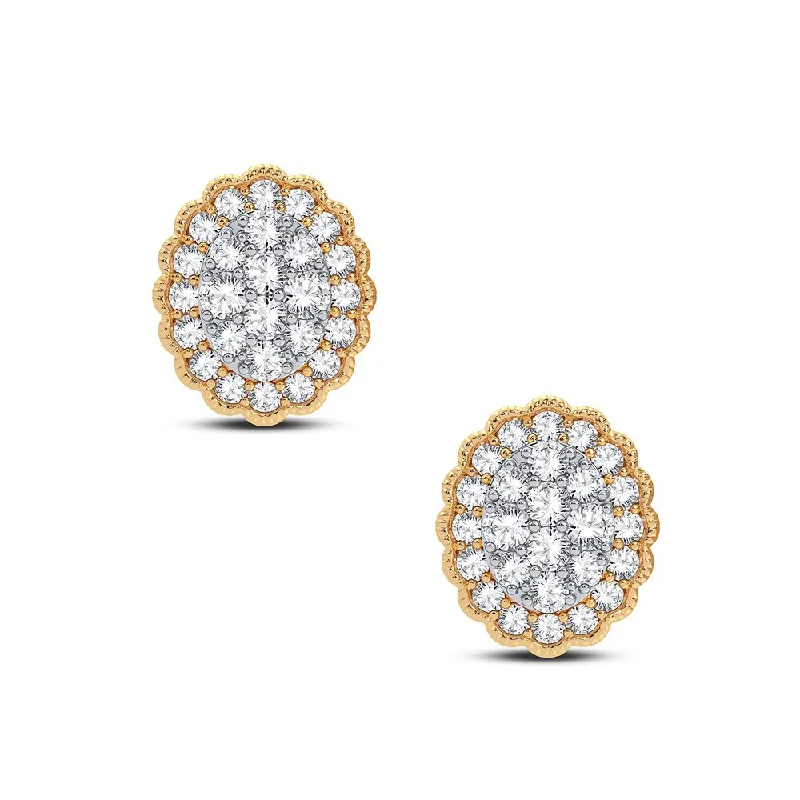 Best hoop earrings with Swarovski crystals for added sparkle and luxury-14K 0.50CT DIAMOND EARRING