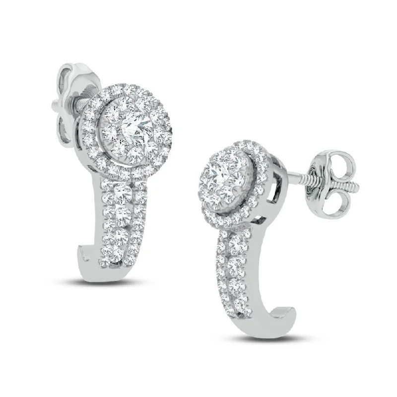 Best hoop earrings with snake-inspired designs for an edgy and fierce vibe-14K 0.50CT DIAMOND EARRING