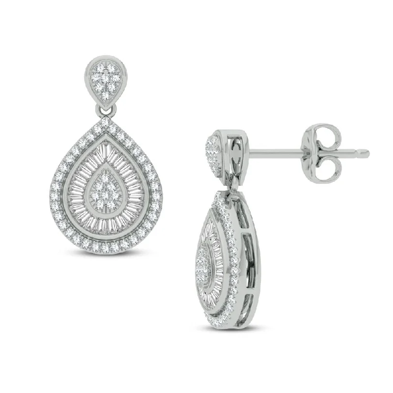 Hoop earrings with polished silver finish for a shiny, modern appeal-14K 0.50ct Diamond Earring