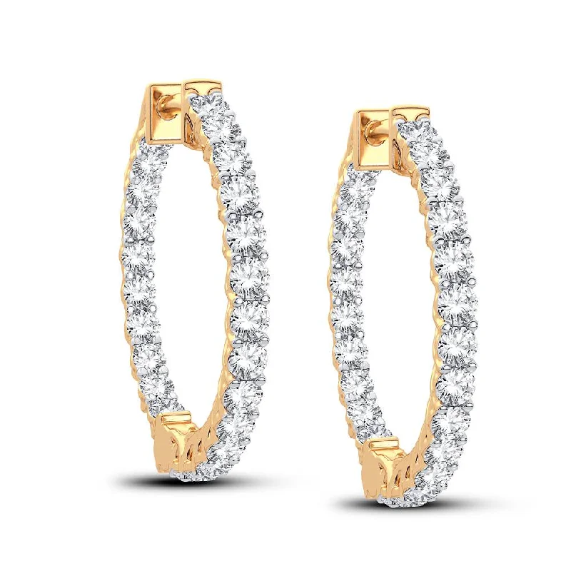 Best hoop earrings with smooth ceramic finishes for a polished, clean style-14K 2.00CT Diamond Earring