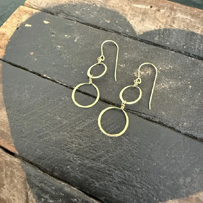 Best hoop earrings with oval shapes for a unique and elongated design-2 Circles Earrings