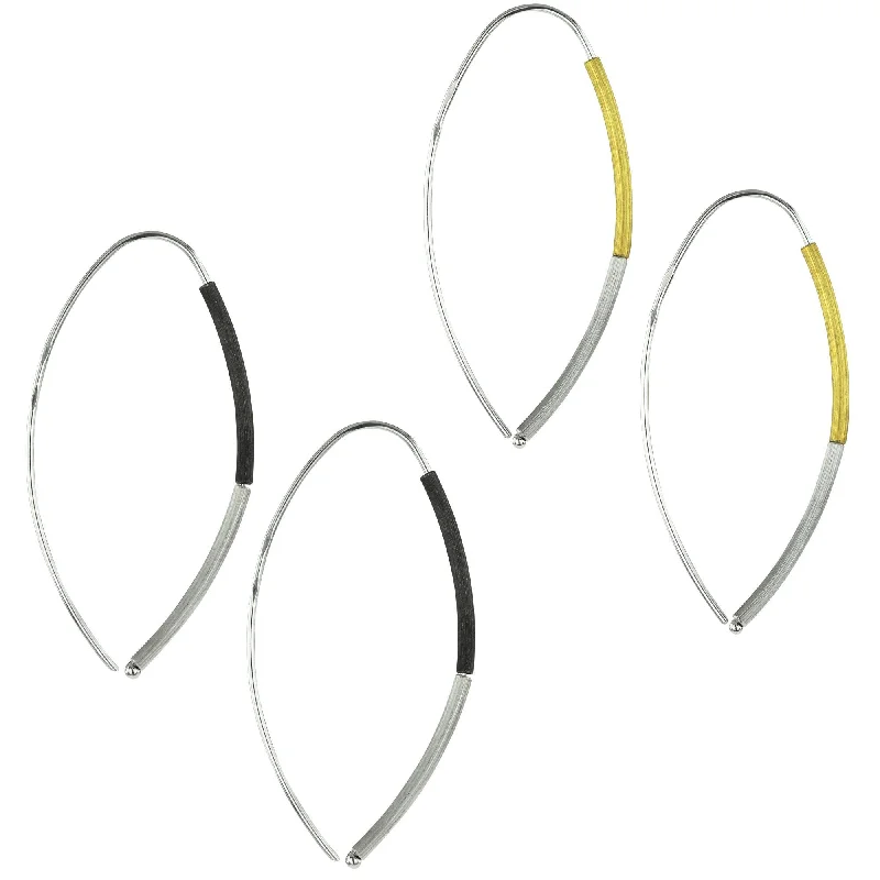 Hoop earrings with polished metal for a shiny and high-quality finish-Simple Beauty Sterling Earrings