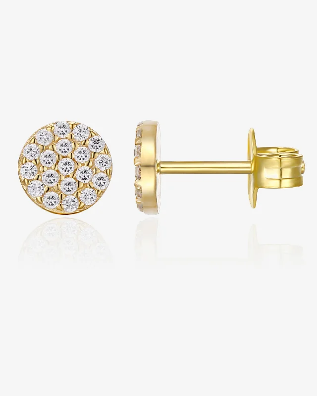 Best hoop earrings with cubic zirconia for a budget-friendly, dazzling look-Audrey Studs