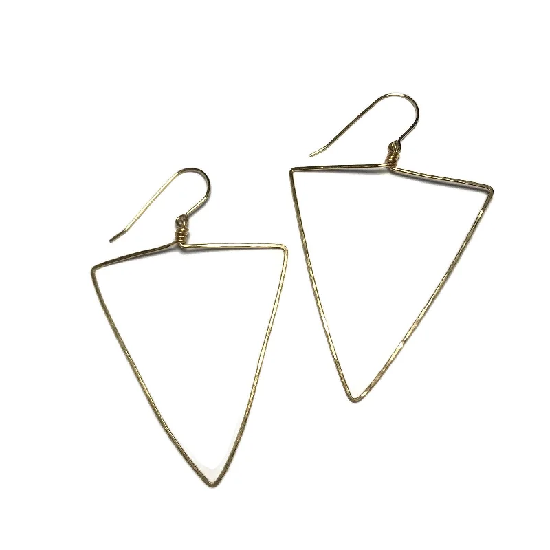 Best hoop earrings with asymmetrical designs for a fashion-forward, avant-garde look-Big Triangle Earrings