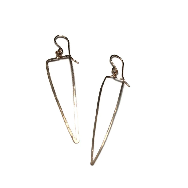 Best hoop earrings with lever-back closures for secure and easy wear-Dagger Triangle Earrings