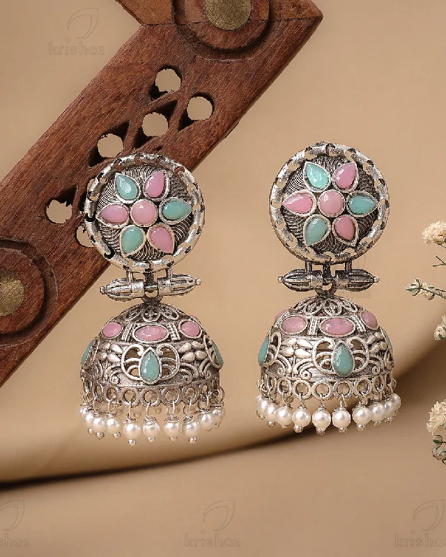 Best hoop earrings with butterfly motifs for a playful and whimsical appearance-Daksh Jhumki Earrings