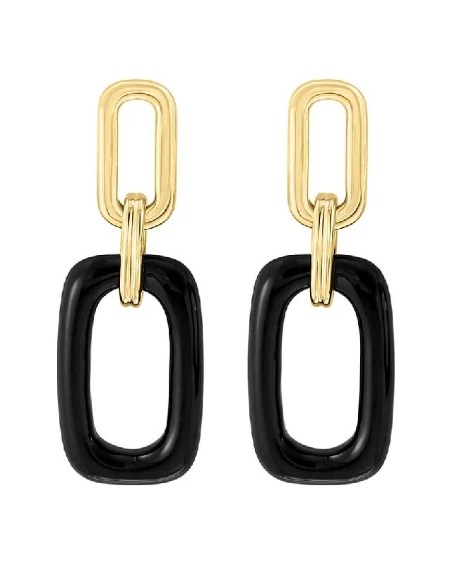 Hoop earrings with satin finishes for a smooth and elegant appearance-Effy Fine Jewelry 14K 8.18 ct. tw. Onyx Earrings