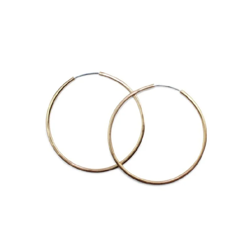 Best hoop earrings with matching bracelets for a coordinated jewelry set-Gold Filled Day Hoops