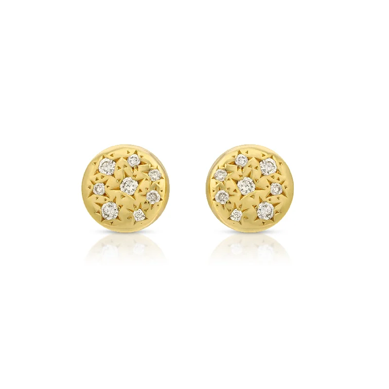 Stylish hoop earrings with diamond accents for an elegant and sparkling effect-Imogen Studs - Small