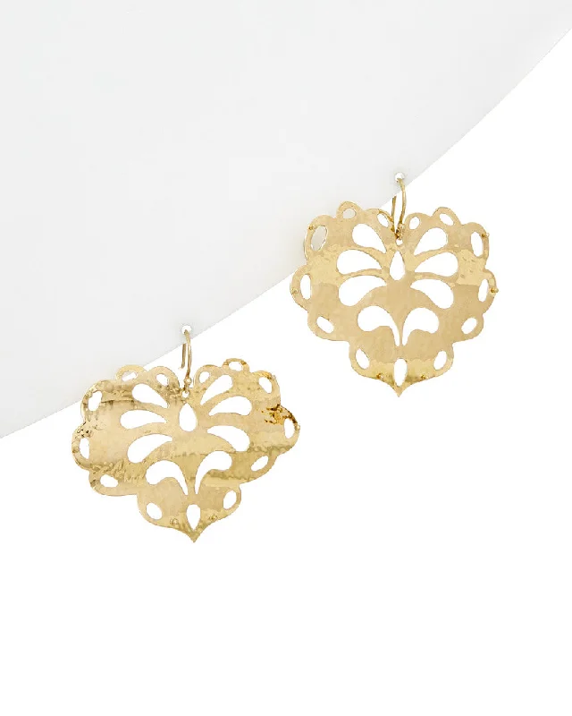 Hoop earrings with dangling charms for a playful and fun look-IPPOLITA Glamazon 18K Filigree Heart Earrings