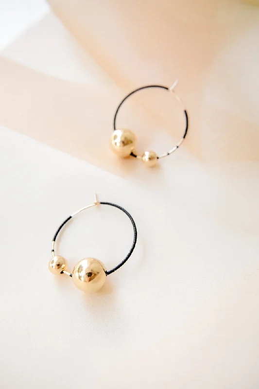 Best hoop earrings with floral designs for a feminine and delicate look-Kari Earrings, Ink