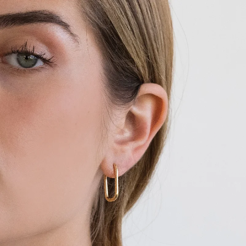 Best hoop earrings with stacked layers for a dimensional and bold look-MIKA gold EARRINGS