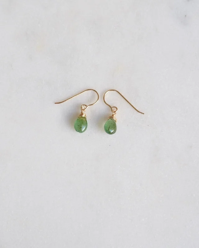 Best hoop earrings with snake-inspired designs for an edgy and fierce vibe-Mini emerald earrings