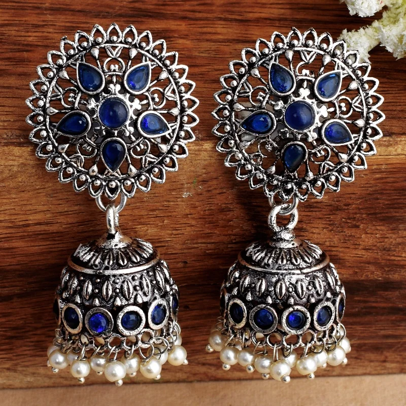 Best hoop earrings with custom designs for a personalized, unique accessory-Neha Jhumka Earrings