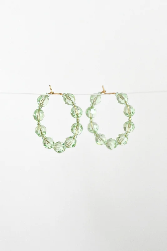 Hoop earrings with artistic filigree designs for an intricate, delicate finish-Snow-in-Summer Earrings