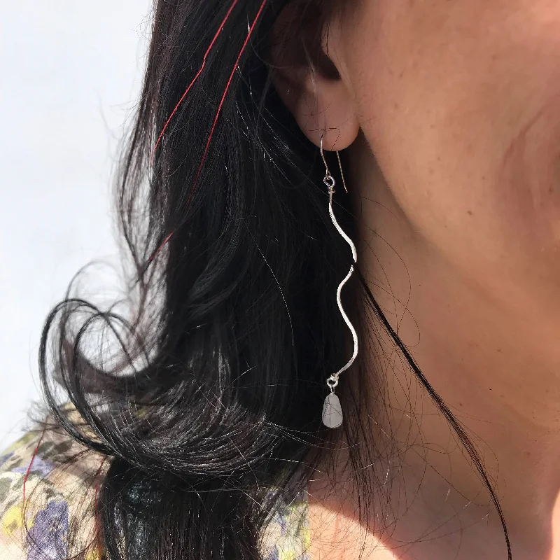 Best hoop earrings with stacked layers for a dimensional and bold look-Squiggle Earrings