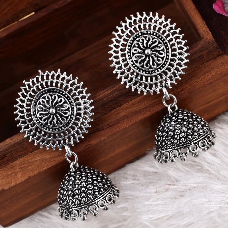 Best hoop earrings with lever-back closures for secure and easy wear-Srinidhi Jhumki Earrings