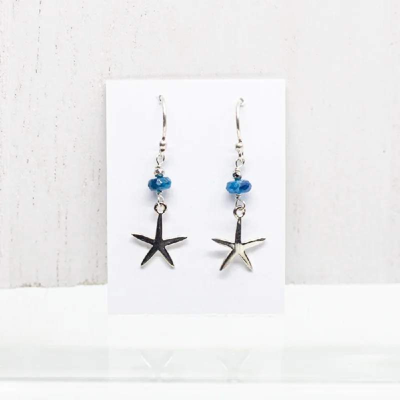 Hoop earrings with braided patterns for a detailed and textured finish-Starfish Apatite Earrings