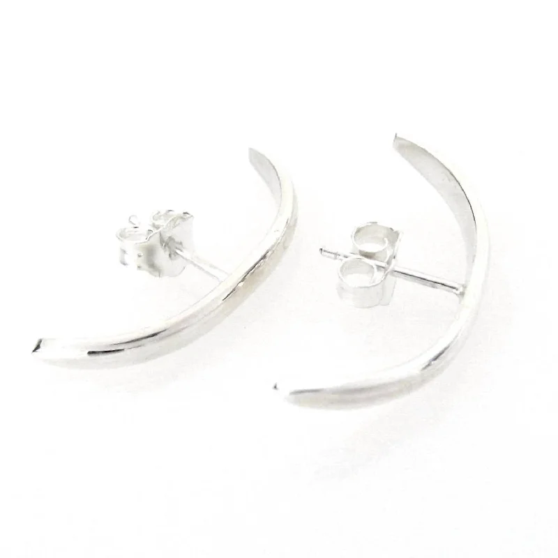 Best hoop earrings with gold for a luxurious and timeless look-Women's Mia Front Cuff Earring In Sterling